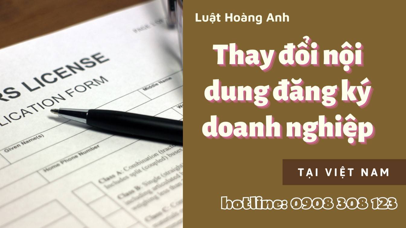 Dịch vụ thay đổi nội dung đăng ký doanh nghiệp tại Hòa Bình 479K 